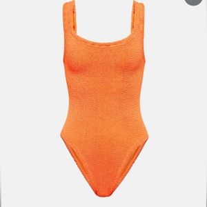 Hunza G orange bathing suit
